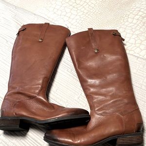 Sam Edelman rear zipper leather boots